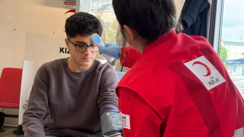 Çorum Alaca'da Kızılay'ın iki günlük etkinliğinde 82 ünite kan bağışı alındı