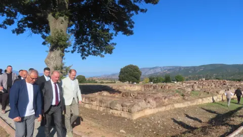 Çorum Valisi Çalgan, Şapinuva Antik Kenti'ni ziyaret etti
