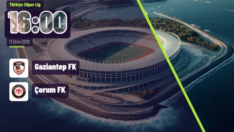 Gaziantep FK – Çorum FK maçı ne zaman, saat kaçta?