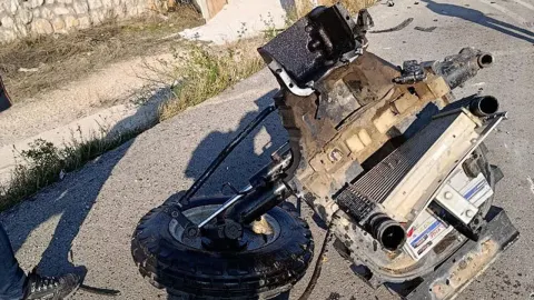 Mecitözü yolunda feci kaza: Traktör ikiye bölündü