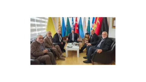 Saadet Partisi Başkan Taner İsbir ile görüştü